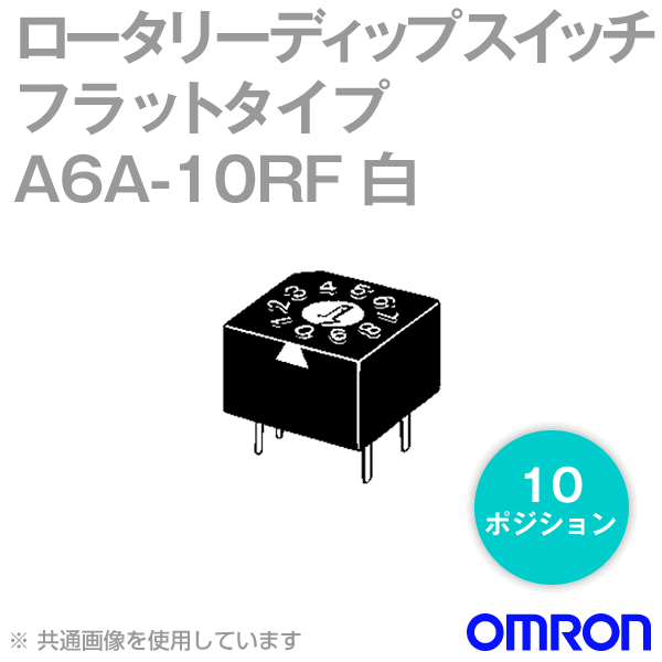 A6A-10RFシール形 ロータリーディップスイッチ フラットタイプNN