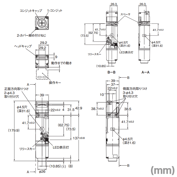 D4SL-N2HFA-D小形電磁ロック・セーフティドアスイッチ(5接点) NN