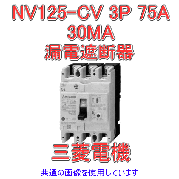 NV125-CV 3P 30MA漏電遮断器 表面形NN