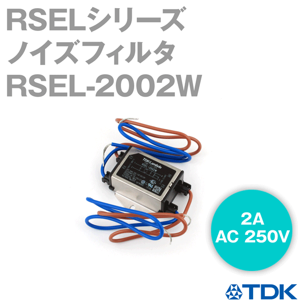 RSEL-2002W ノイズフィルタ2A 250VワイヤータイプRSELシリーズ NN