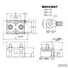 組端子台TC450Bボルトマウント1極 工業用端子台SN