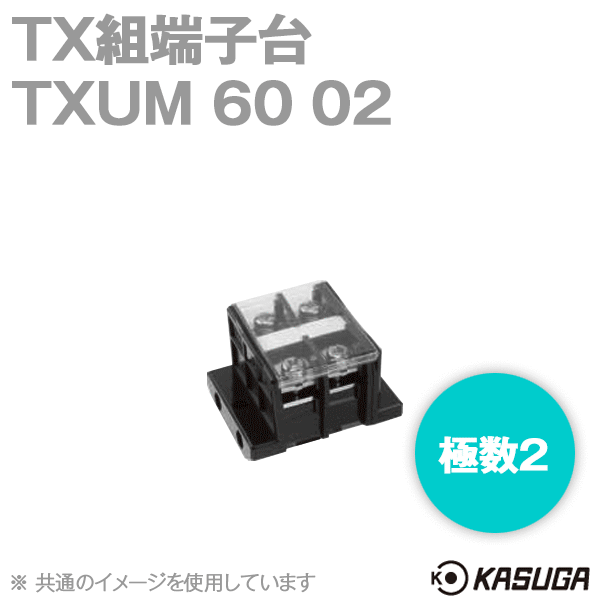 TXUM60 02 TX組端子台(ジャンプアップ) (22mm2) (90A) (極数2) SN