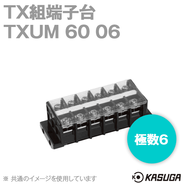 TXUM60 06 TX組端子台(ジャンプアップ) (22mm2) (90A) (極数6) SN