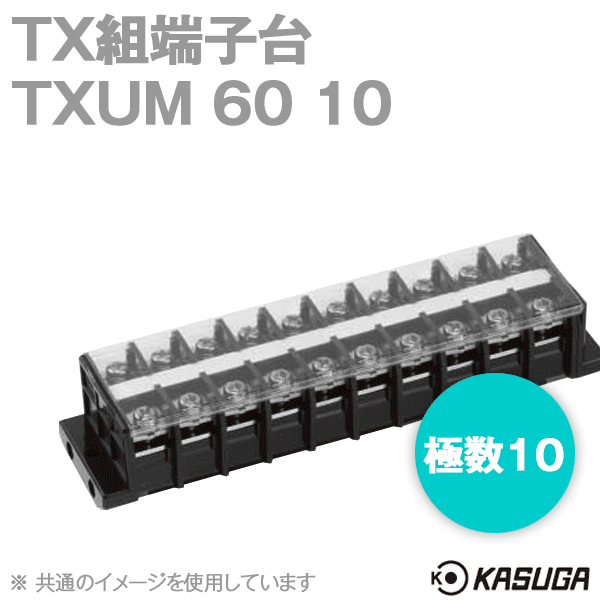 TXUM60 10 TX組端子台(ジャンプアップ) (22mm2) (90A) (極数10) SN