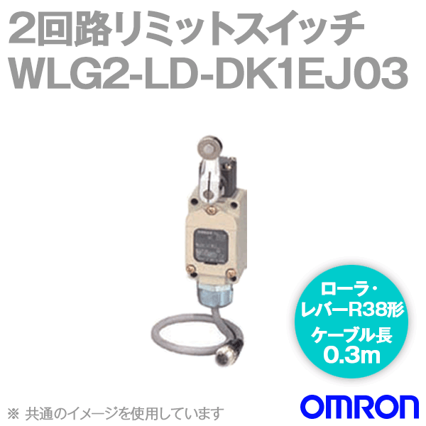 WLG2-LD-DK1EJ03 2回路リミットスイッチ (ローラ・レバー形) (高感度形) NN