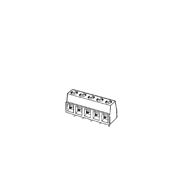 XW4E-02C1-V1プリント基板用端子台 小型端子台2極